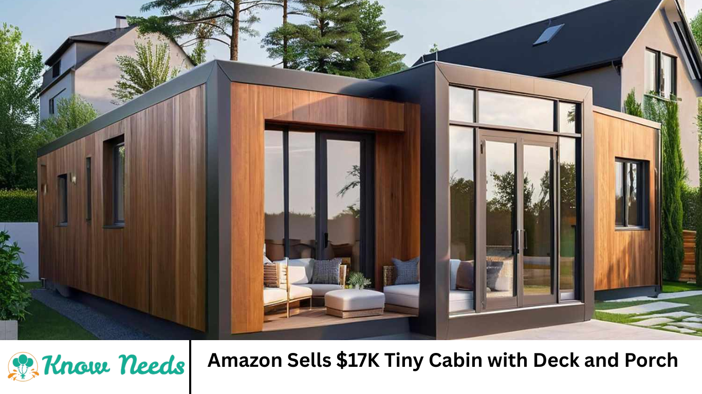 Amazon Sells $17K Tiny Cabin with Deck and Porch